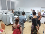 Chorvatská knihovna pro nevidomé - v místnosti s velkokapacitními braillskými tiskárnami